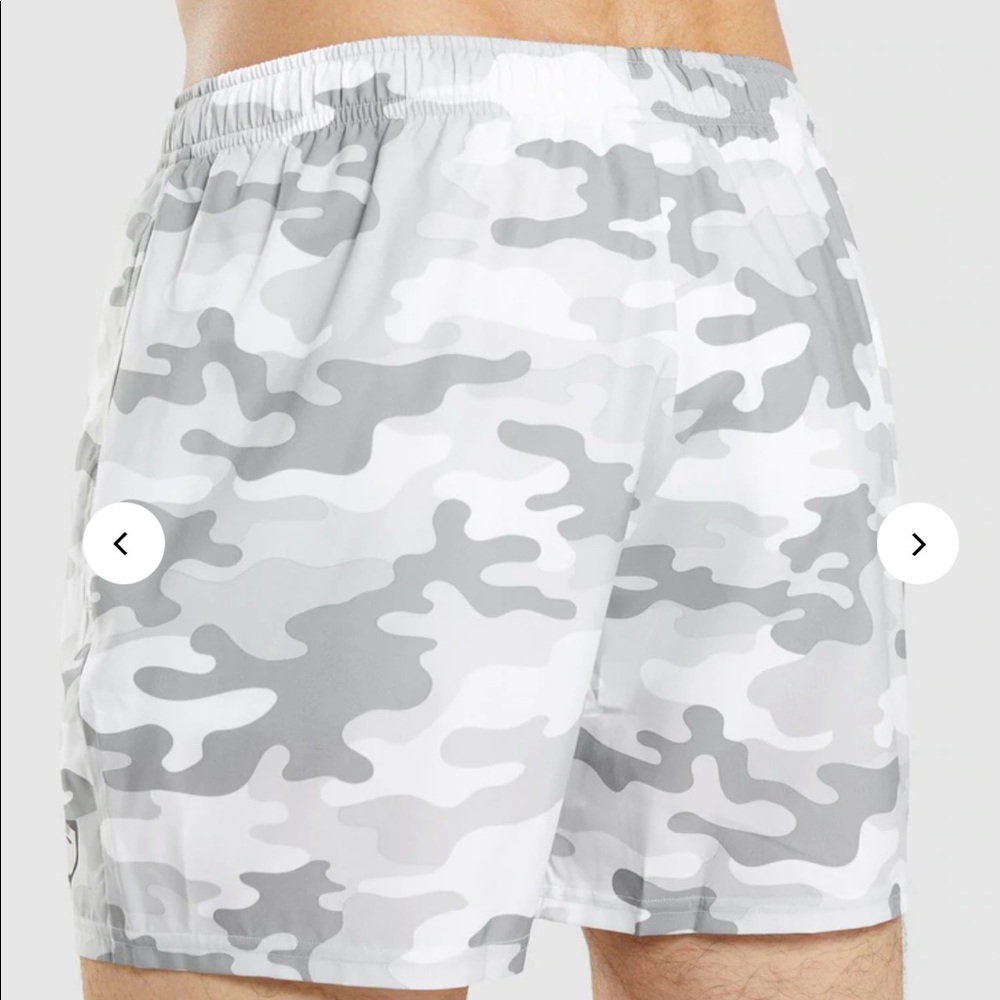 Gymshark Arrival 5” Shorts Camo Grey